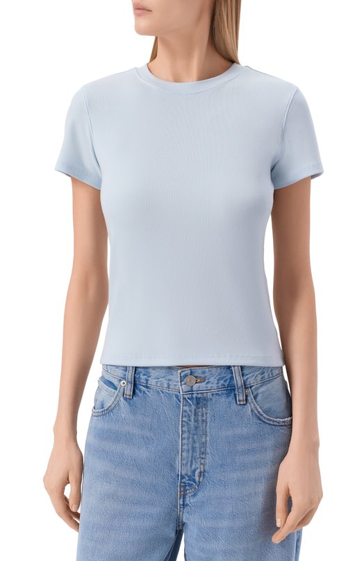 Футболка Frame Denim WP26JTE015/THE RIB BABY TEE Голубой  WP26JTE015/THE RIB BABY TEE Фото 3