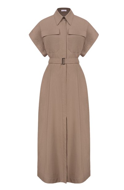 Женское хлопковое платье BRUNELLO CUCINELLI, арт. ML140A5475