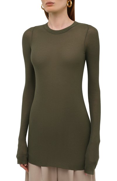 Лонгслив из вискозы и шелка RICK OWENS, арт. RP02A7202/RC, фото 3