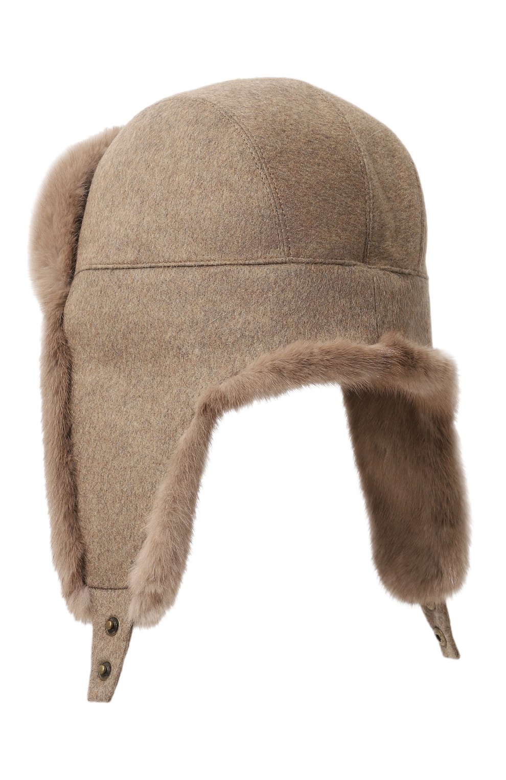 Шерстяная шапка-ушанка с мехом норки VICTORIA KUSENKOVA, арт. 339101945159, фото 2