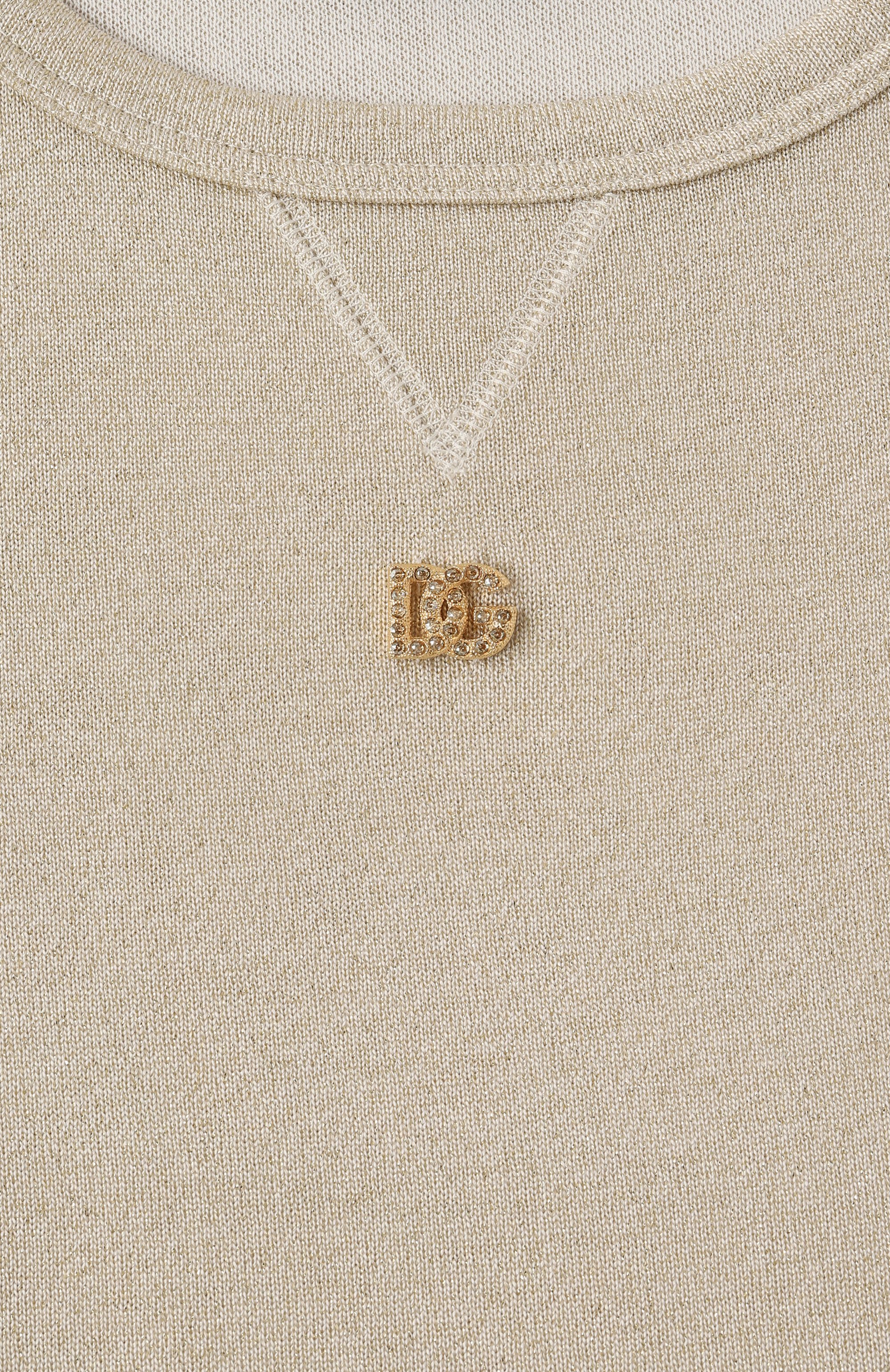 Свитшот из вискозы и шелка DOLCE & GABBANA, арт. L5JWB0/G700U/2-6, фото 3