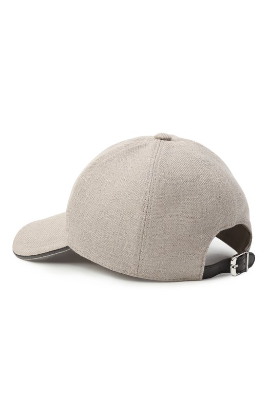 Бейсболка из шелка и шерсти Corneliani 250500-2529216 Бежевый  250500-2529216 Фото 2