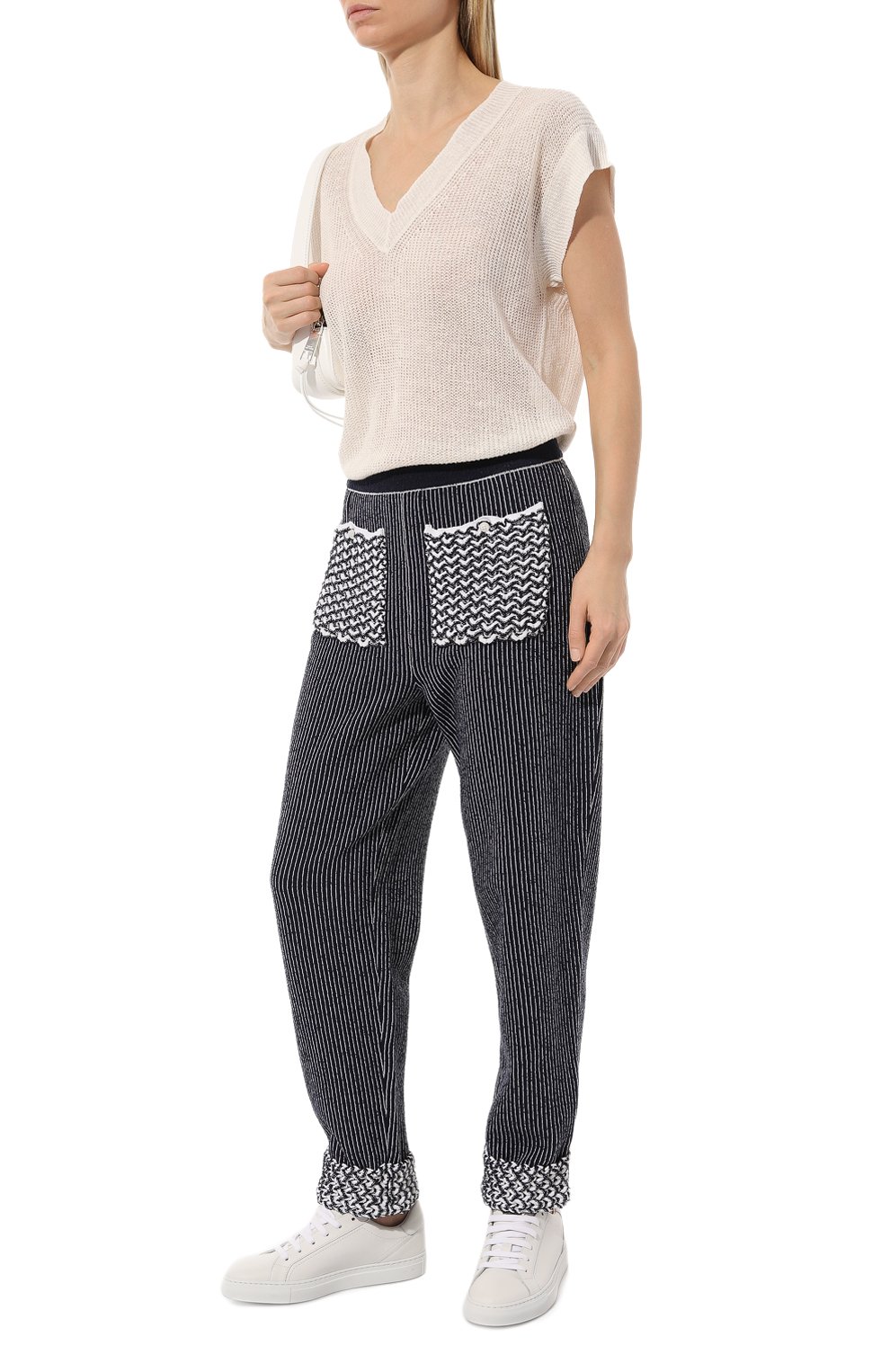 Брюки из хлопка и вискозы AND THE BRAND, арт. S24-P040-1404-4910, фото 2