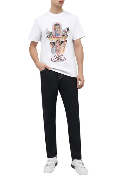 Хлопковая футболка CASABLANCA, арт. MF21-TS-001 WHITE-PREMIERE, фото 2