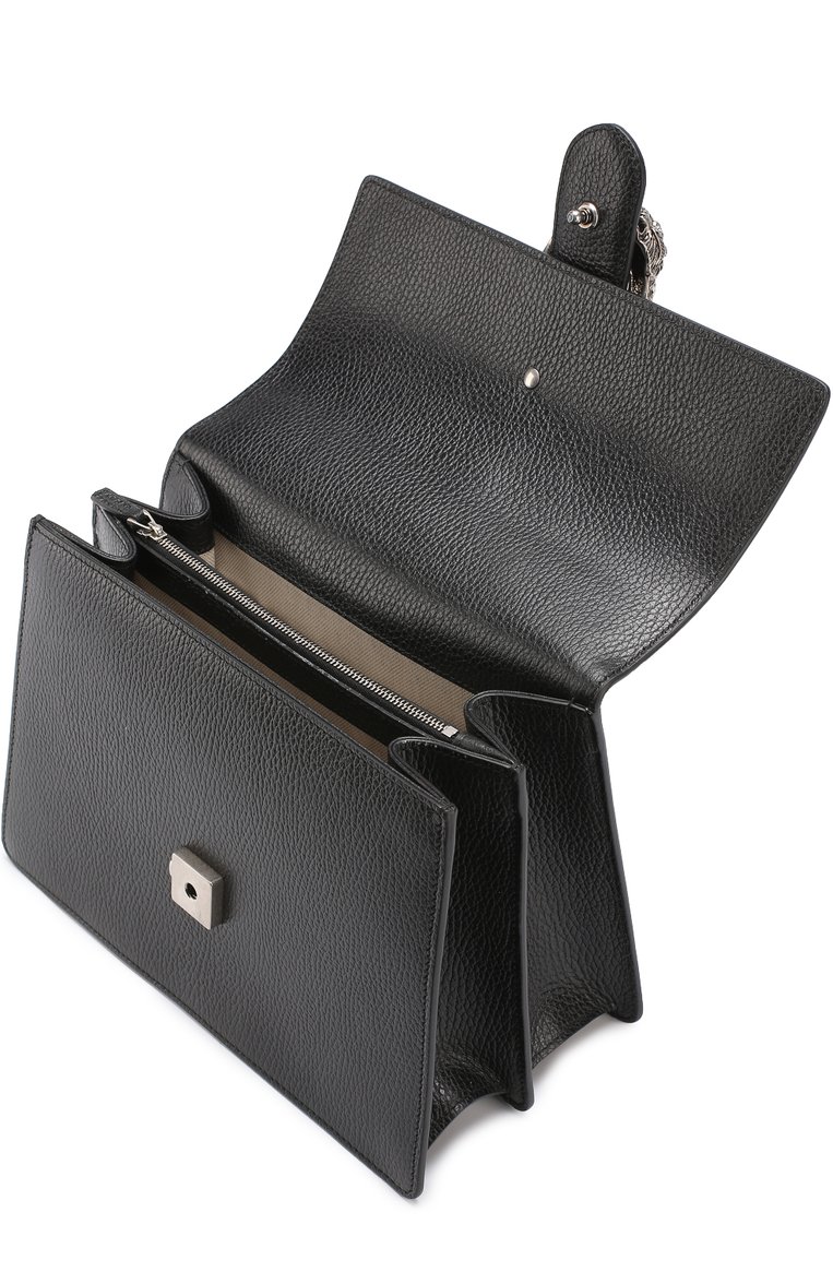 Женская сумка dionysus bamboo medium GUCCI черного цвета, арт. 448075/CA0HN | Фото 4 (Материал: Натуральная кожа; Ремень/цепочка: На ремешке; Статус проверки: Проверено, Проверена категория; Сумки-технические: Сумки через плечо, Сумки top-handle; Размер: medium; Материал сплава: Проставлено, Проверено; Драгоценные камни: Проставлено)