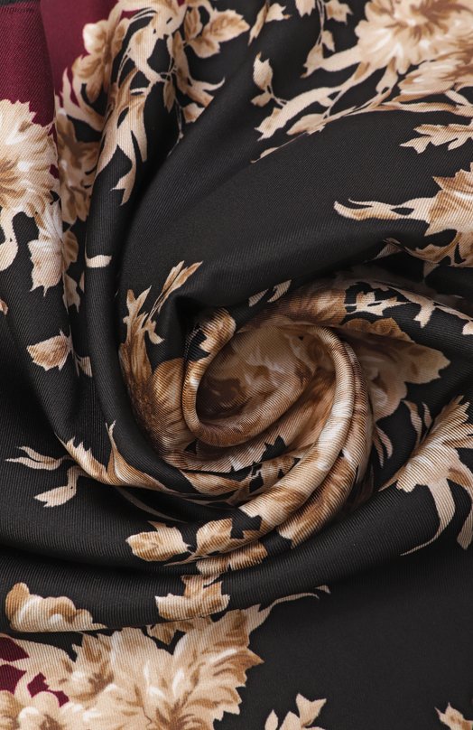 Шелковый платок Dolce & Gabbana FN093R/GDC9D Бордовый  FN093R/GDC9D Фото 3