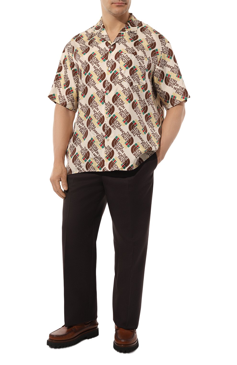 Шелковая рубашка the north face x gucci GUCCI, арт. 654766 ZAGUR, фото 2