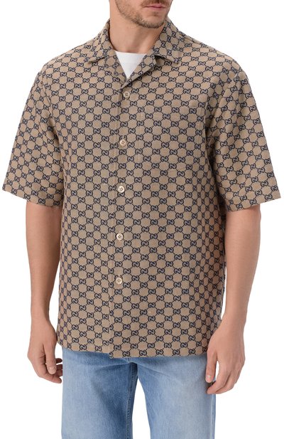 Льняная рубашка GUCCI, арт. 742707/ZAM7G, фото 3