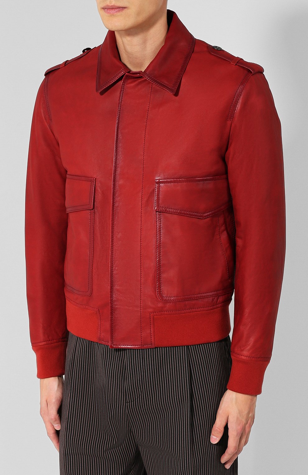 Кожаный бомбер на молнии BOTTEGA VENETA, арт. 511133/VEP00, фото 3