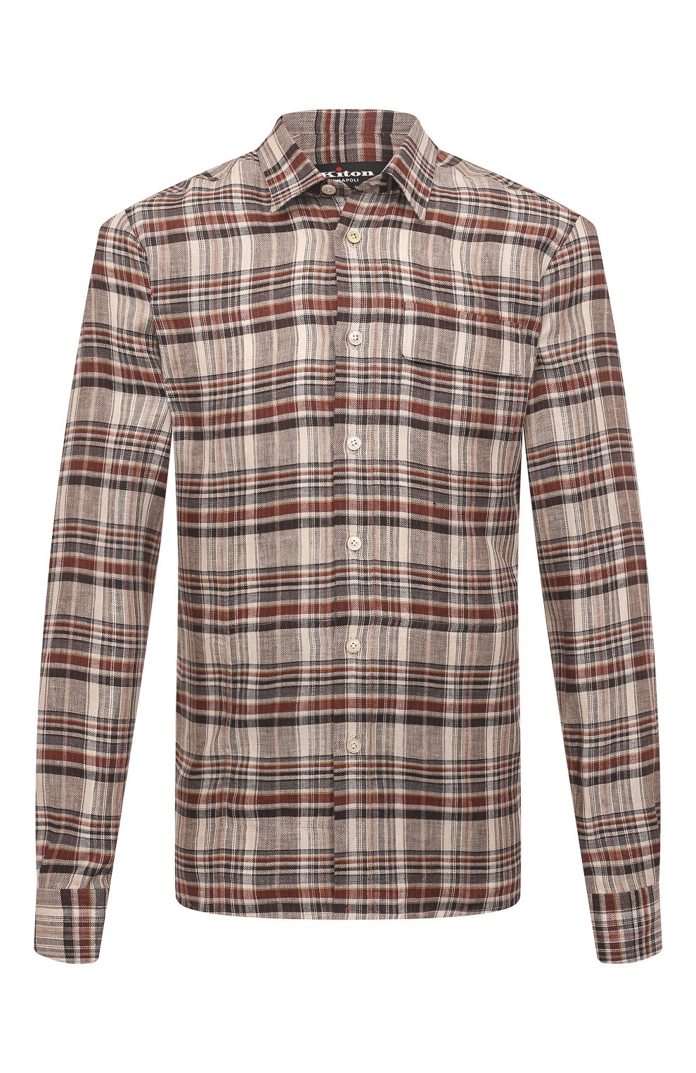 Льняная рубашка KITON, арт. UMCBUBAH0841404, фото 1