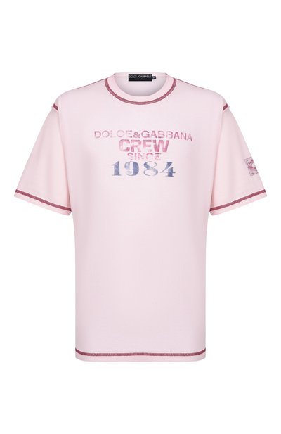Мужская хлопковая футболка DOLCE & GABBANA, арт. G8T05T/G7PPC