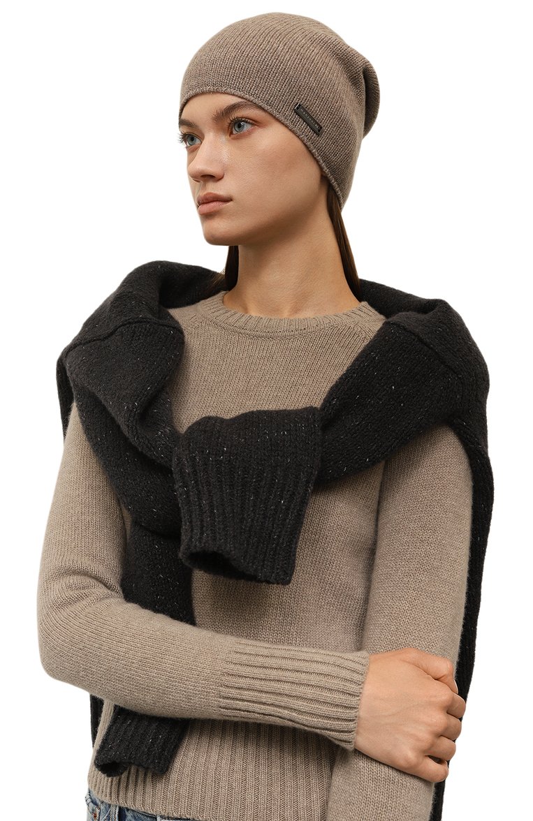 Шапка из шерсти и кашемира MANZONI24, арт. 23MCAPPELL0-X, фото 2