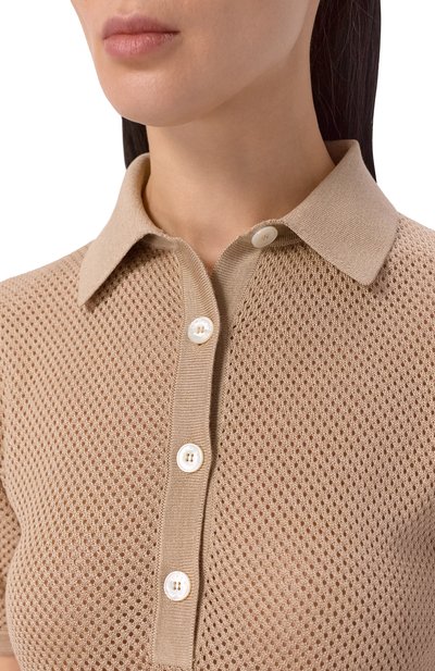 Шелковое поло KITON, арт. D55714, фото 5