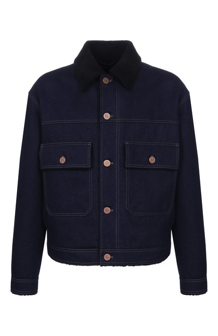 Мужская джинсовая куртка с подкладкой из овчины GIORGIO ARMANI, арт. GM004587/AF28862