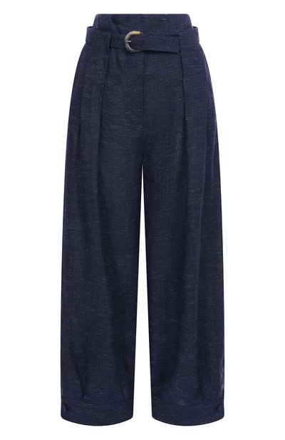 Женские брюки изо льна и вискозы EMPORIO ARMANI, арт. EW000975/TE10381