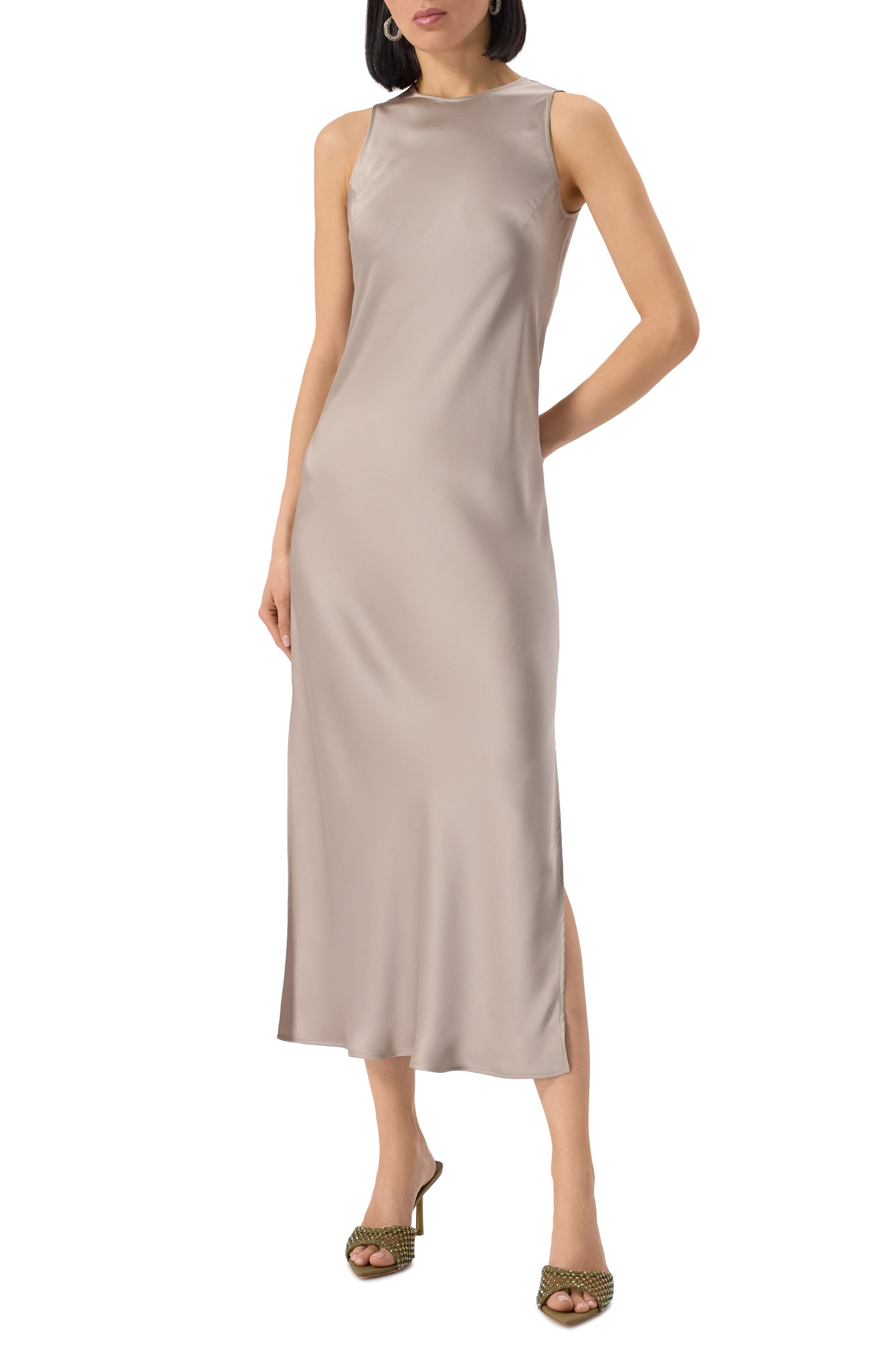 Атласное платье HERNO, арт. AB000037D/12506, фото 3