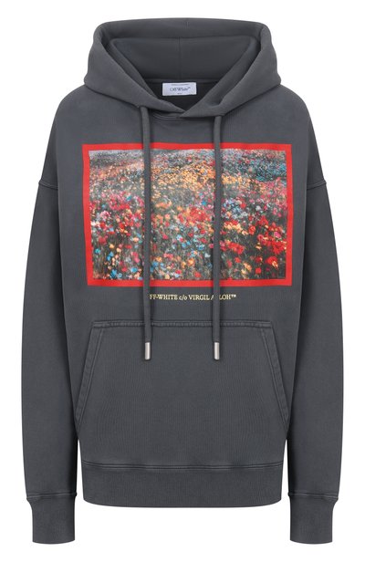 Женский хлопковое худи OFF-WHITE, арт. 2FE00447T