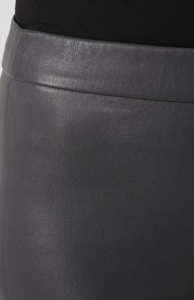 Кожаные легинсы HELMUT LANG темно-серого цвета по цене 140500 руб., арт. J07HW201, фото 5 Кожаные легинсы HELMUT LANG, арт. J07HW201, фото 5