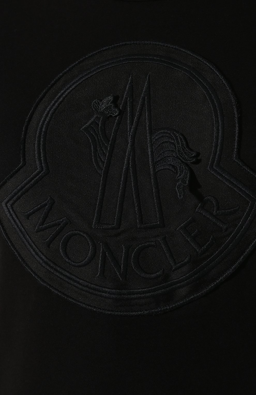 Хлопковая футболка MONCLER черного цвета по цене 29950 руб., арт. E2-093-80918-00-V8059, фото 5 Хлопковая футболка MONCLER, арт. E2-093-80918-00-V8059, фото 5