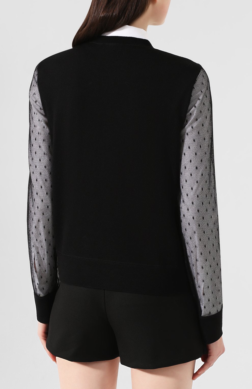 Кардиган REDVALENTINO черного цвета по цене 48500 руб., арт. TR3KAA51/4VM, фото 4 Кардиган REDVALENTINO, арт. TR3KAA51/4VM, фото 4