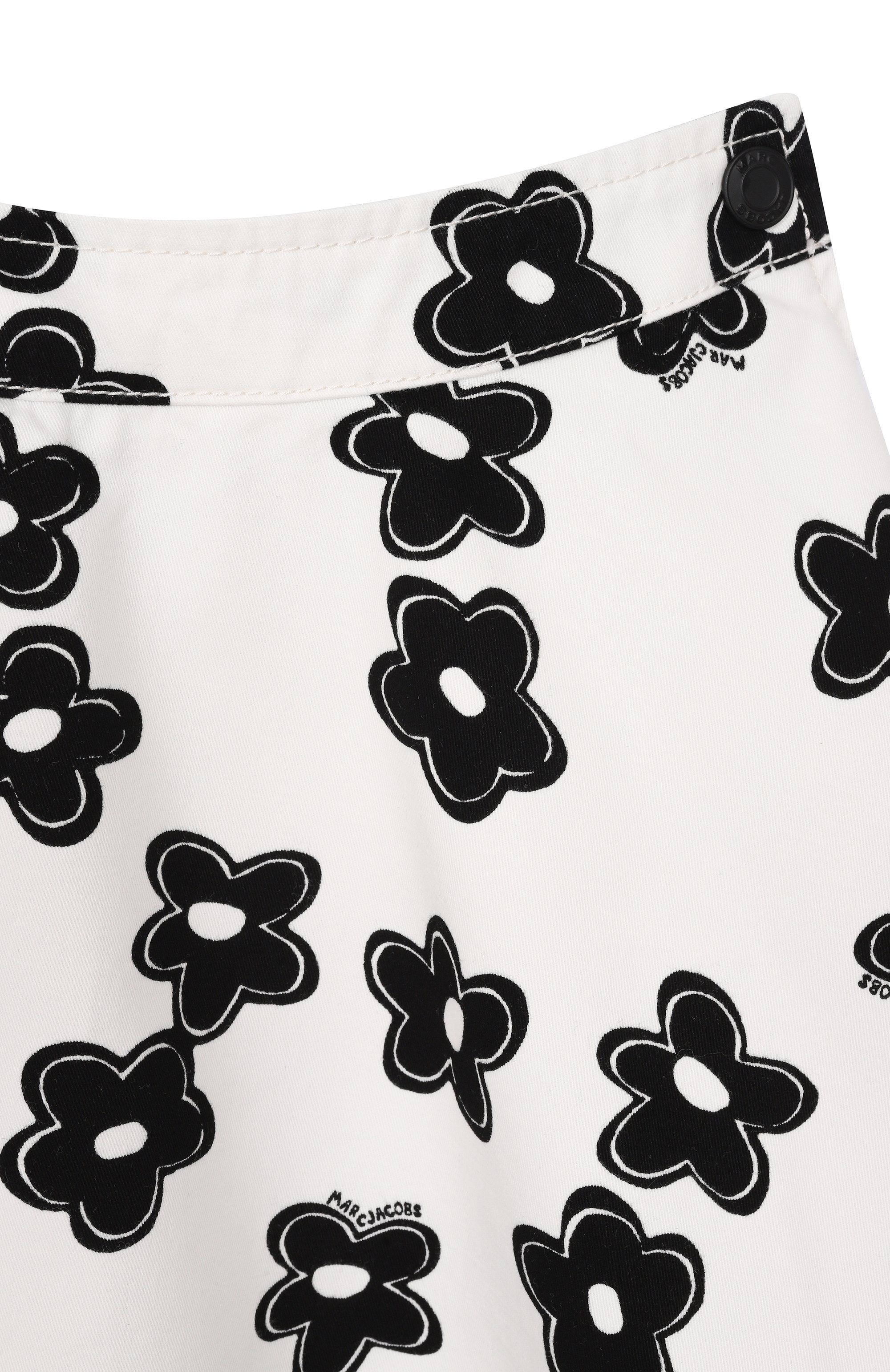 Хлопковая юбка MARC JACOBS (THE) черно-белого цвета по цене 22100 руб., арт. W60727, фото 3 Хлопковая юбка MARC JACOBS (THE), арт. W60727, фото 3