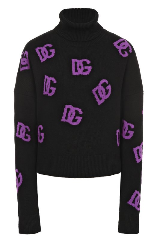 Шерстяной свитер Dolce & Gabbana FXW04T/JCVYX Чёрный FXW04T/JCVYX