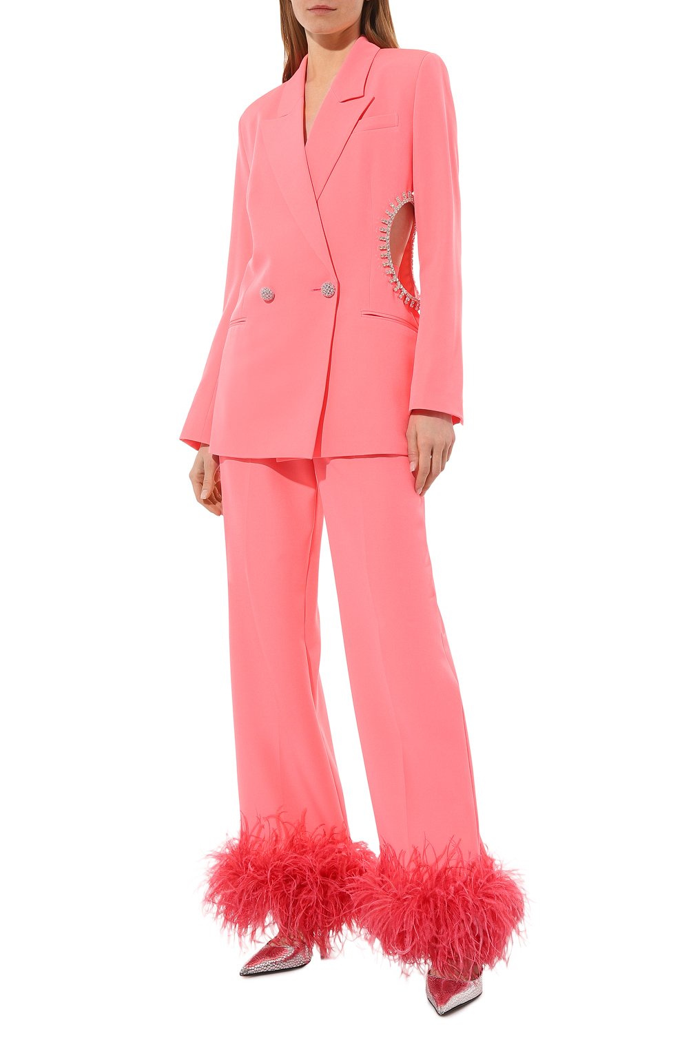 Брюки с отделкой перьями ALINE, арт. AL120601-1, фото 2