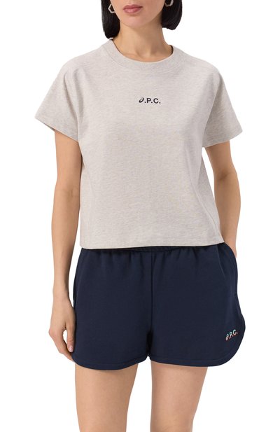 Хлопковая футболка a.p.c. x asics A.P.C., арт. C0EAV-F26454, фото 3