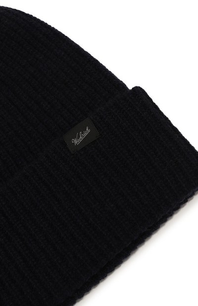Шерстяная шапка WOOLRICH темно-синего цвета по цене 9800 руб., арт. CFWOAC0331MRUF0659, фото 3 Шерстяная шапка WOOLRICH, арт. CFWOAC0331MRUF0659, фото 3