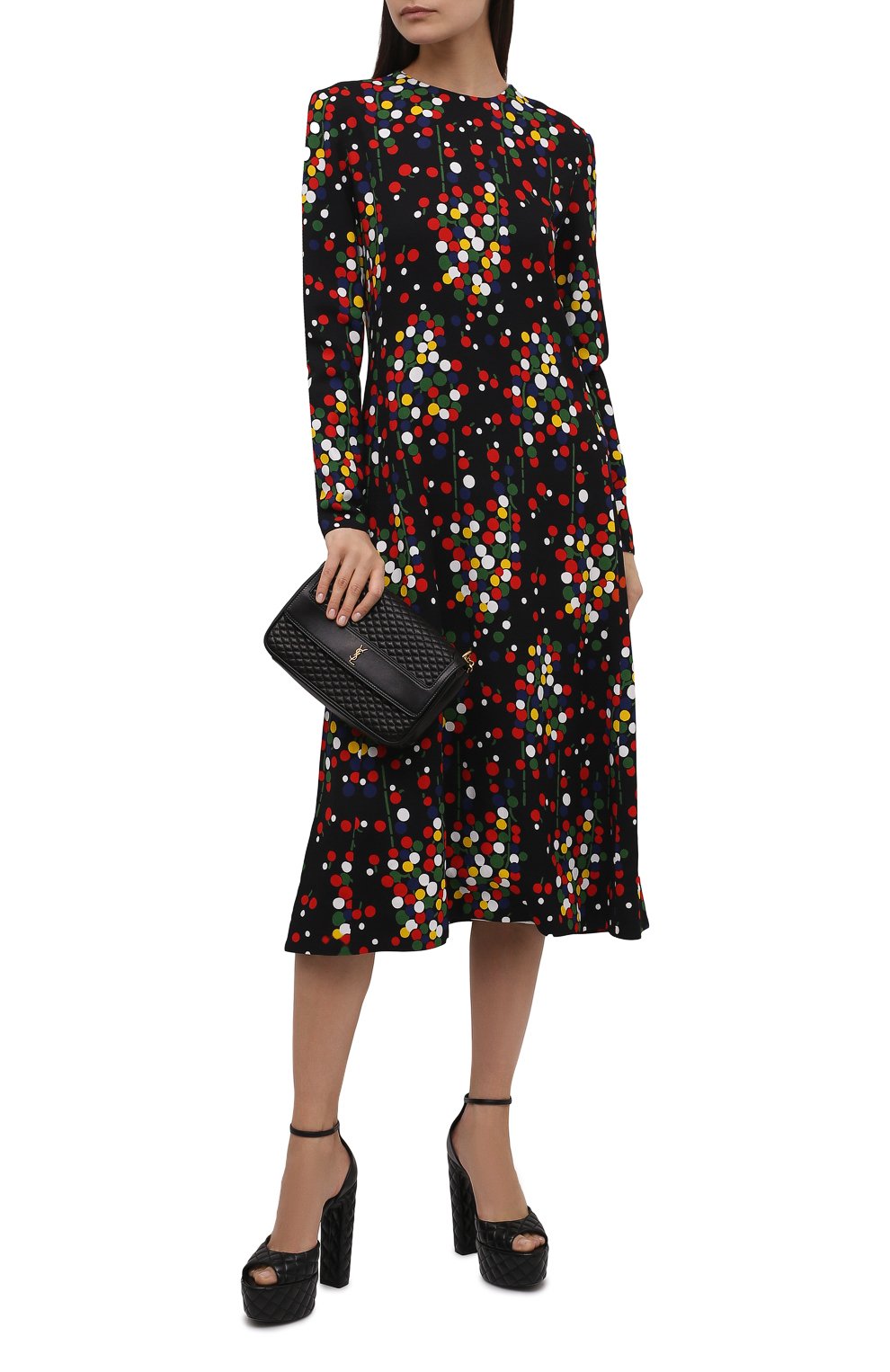 Платье из вискозы SAINT LAURENT, арт. 663410/Y5D23, фото 2