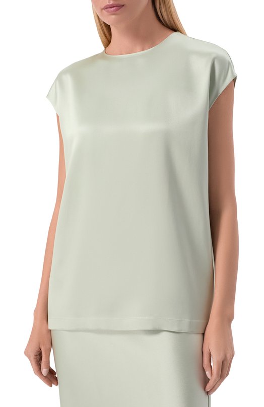 Атласный топ MVST M26.2PW.B033/F096 D0UBLE SATIN Зелёный  M26.2PW.B033/F096 D0UBLE SATIN Фото 3