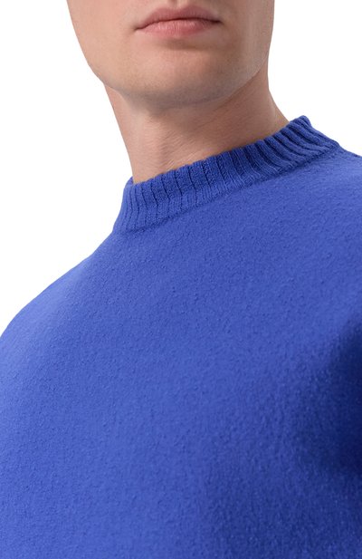 Шерстяной свитер JIL SANDER синего цвета по цене 112500 руб., арт. J21GP0002/J14603, фото 5 Шерстяной свитер JIL SANDER, арт. J21GP0002/J14603, фото 5