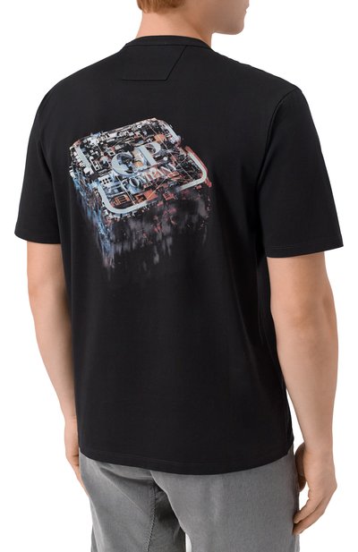 Хлопковая футболка C.P. COMPANY, арт. 19CLTS054A006370W, фото 4