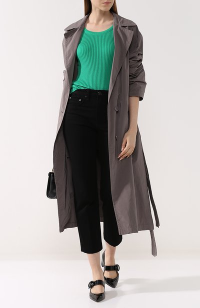 Однотонный хлопковый топ фактурной вязки RALPH LAUREN, арт. 290710192, фото 2