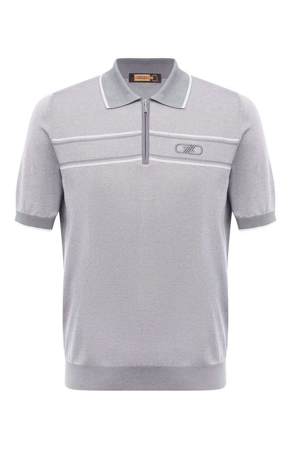 Поло из хлопка и шелка ZILLI, арт. MBZ-PZ032-TW0T1/MC01, фото 1