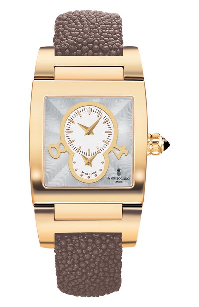 Женские часы dual time yellow gold DE GRISOGONO, арт. TINO N02 AT