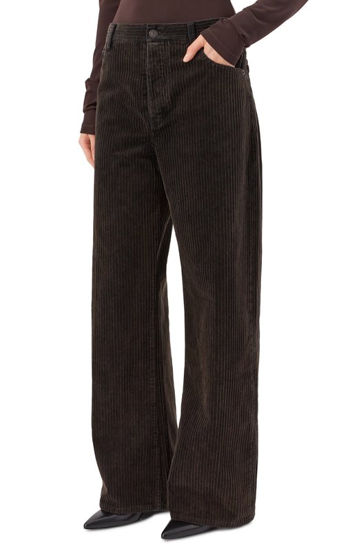 Вельветовые брюки The Corduroy Loose Frame Denim 2002200 Коричневый  2002200 Фото 3