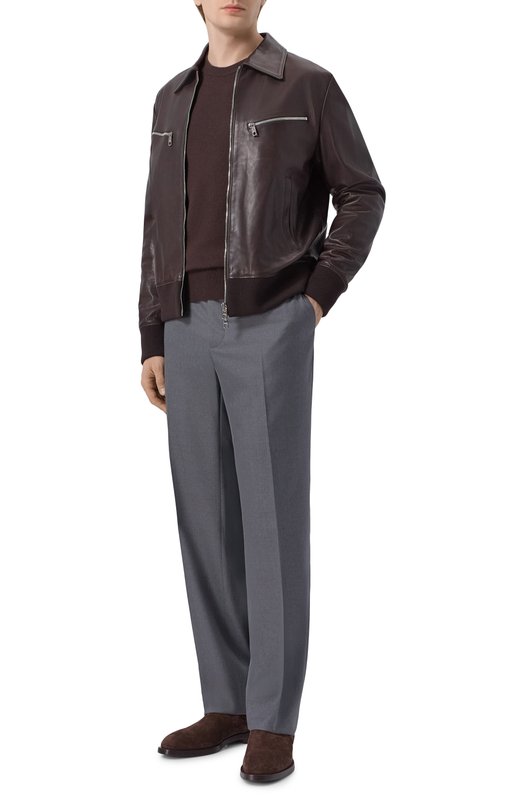 Брюки из шерсти и шелка MVST M26.CSM.T410/953-W00L/SILK Серый  M26.CSM.T410/953-W00L/SILK Фото 2