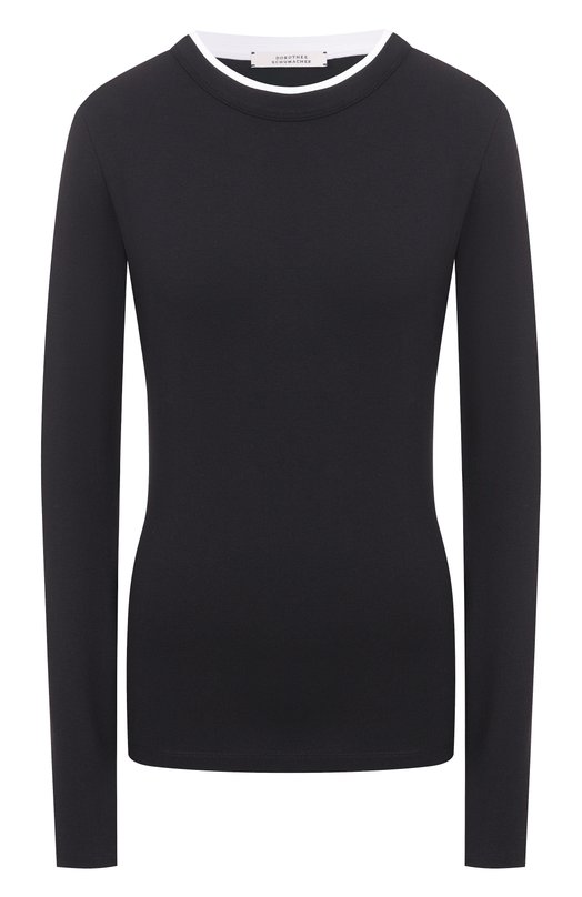 Хлопковый лонгслив Dorothee Schumacher 228324 Чёрный 228324
