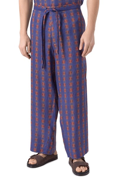 Льняные брюки VALENTINO, арт. 6V3RBM45AN0, фото 3