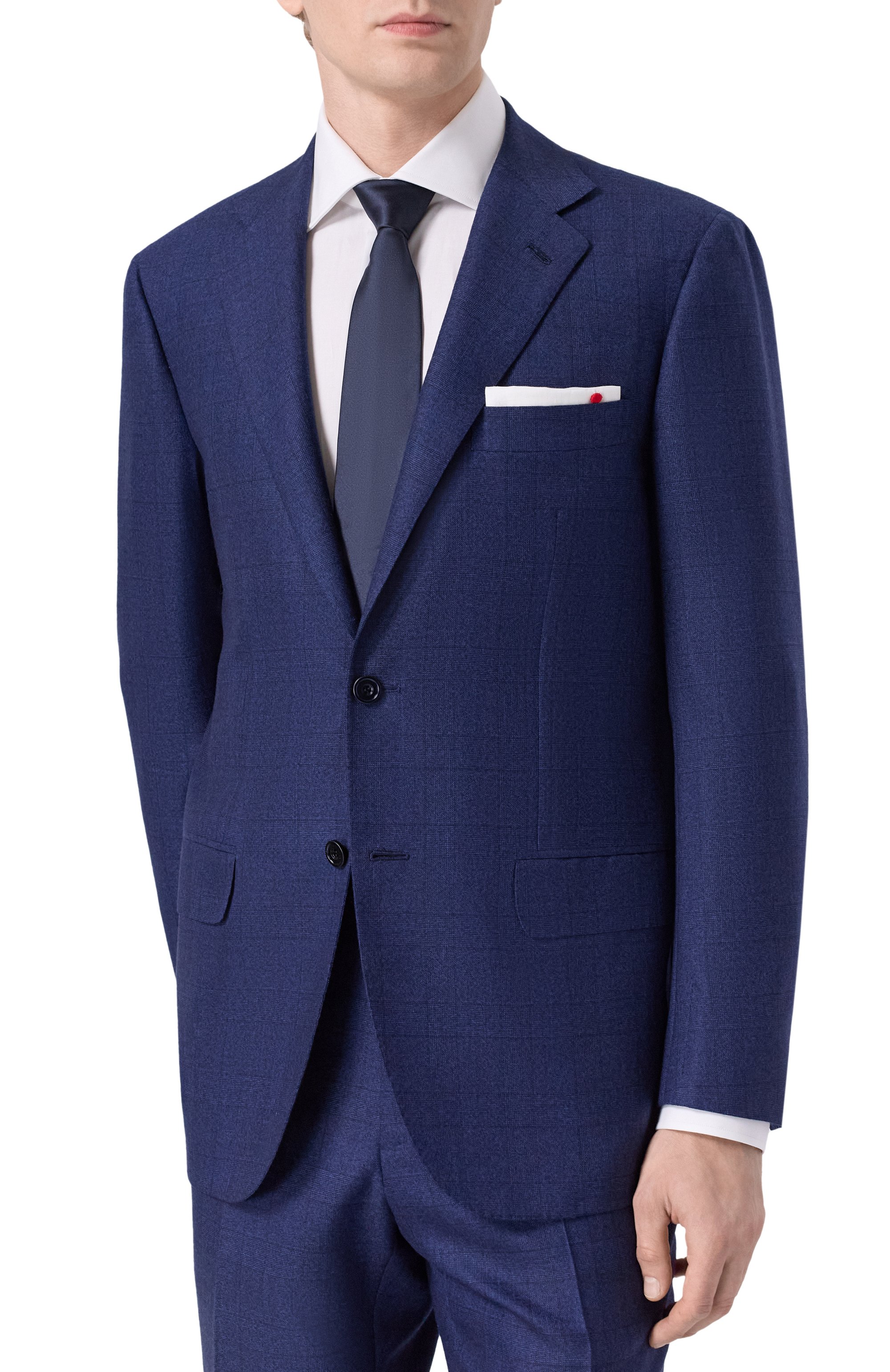 Кашемировый костюм KITON темно-синего цвета по цене 2070000 руб., арт. UA81K0100G16, фото 2 Кашемировый костюм KITON, арт. UA81K0100G16, фото 2