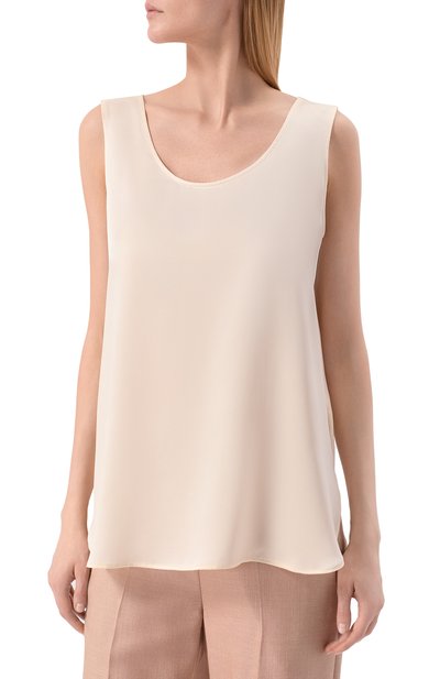 Атласный топ KITON, арт. D51443K03337, фото 3