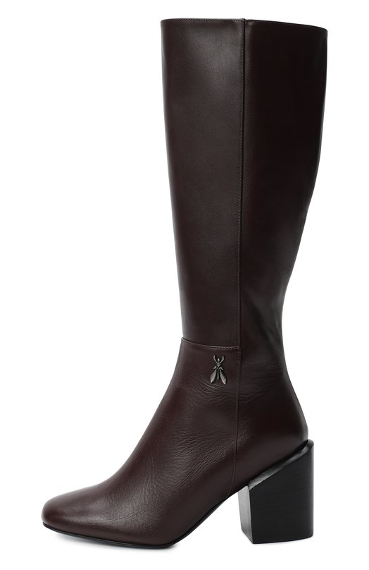 Кожаные сапоги Patrizia Pepe Фиолетовый, фото 2