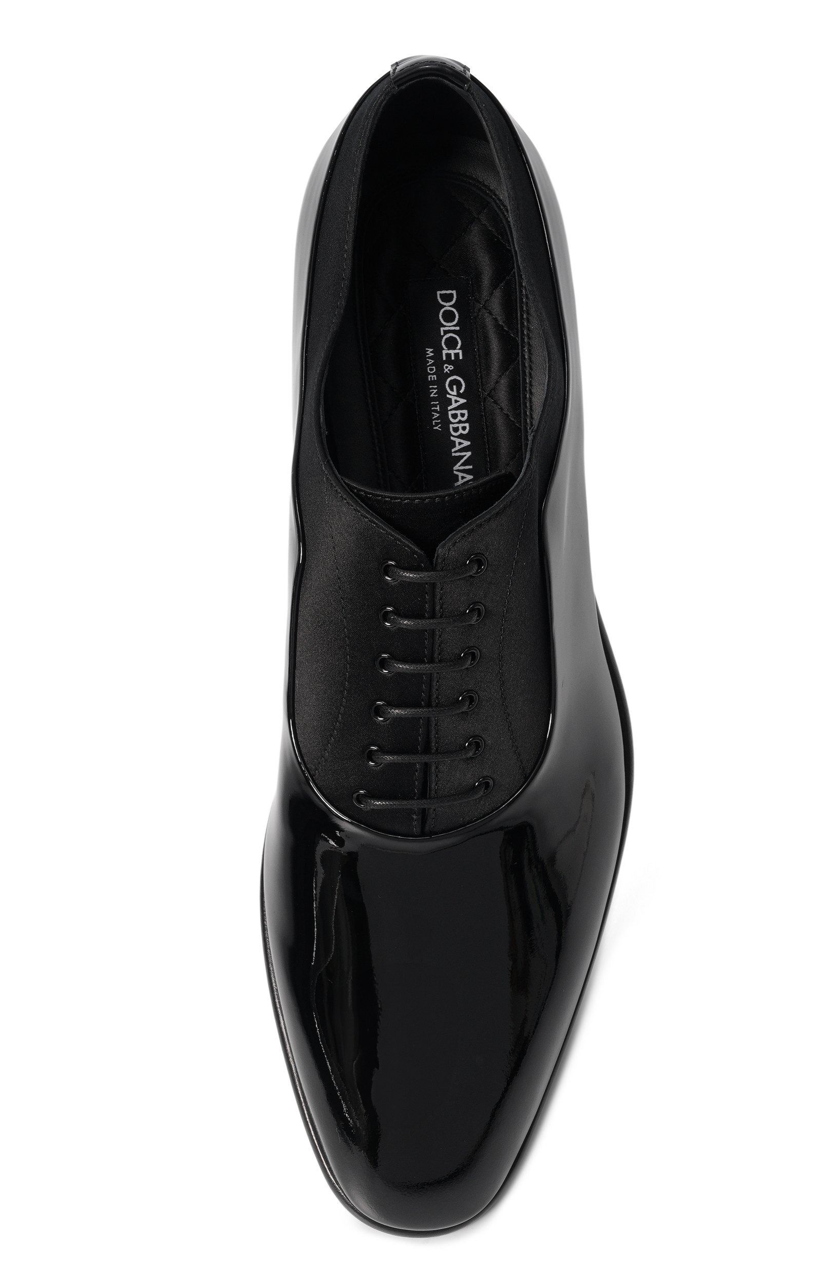 Лакированные оксфорды DOLCE & GABBANA черного цвета по цене 107000 руб., арт. A20213/A0932, фото 5 Лакированные оксфорды DOLCE & GABBANA, арт. A20213/A0932, фото 5