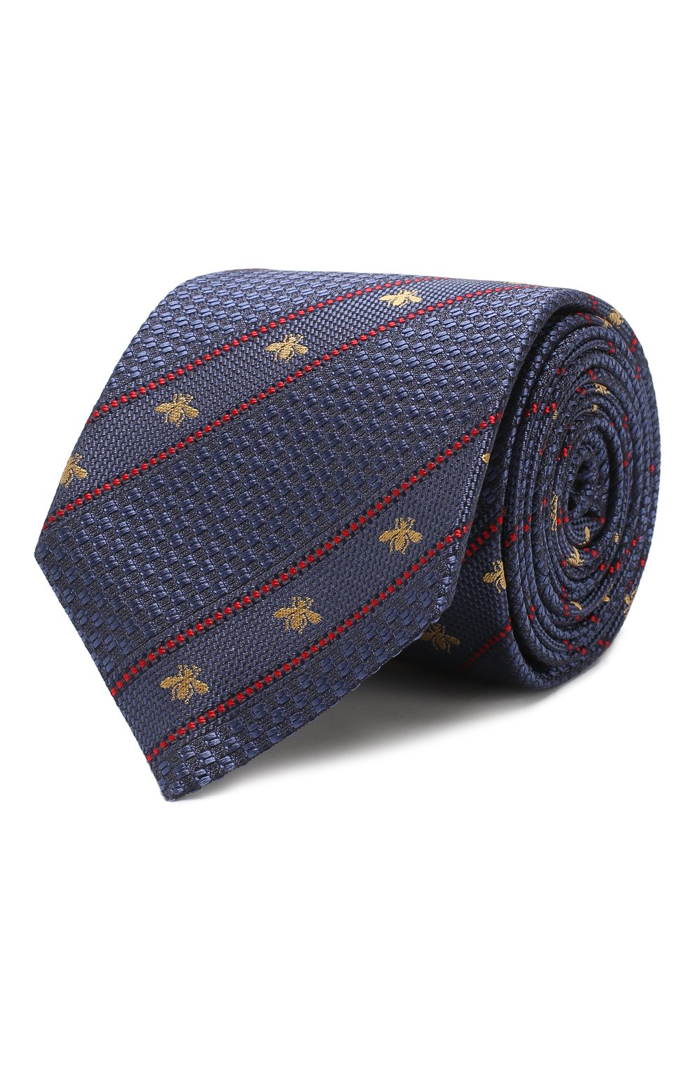 Шелковый галстук GUCCI синего цвета по цене 28800 руб., арт. 451528/4E002, фото 1 Шелковый галстук GUCCI, арт. 451528/4E002, фото 1