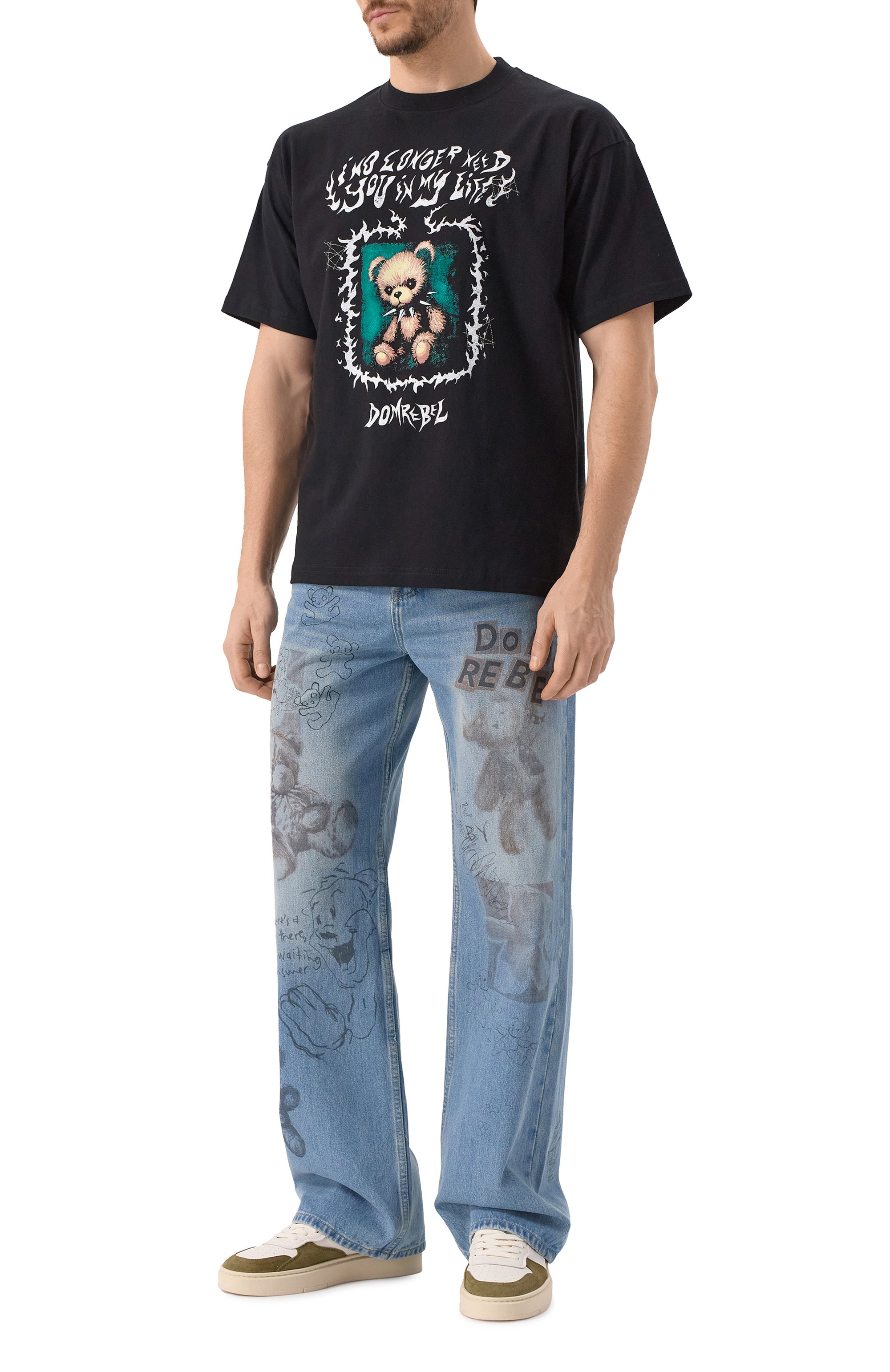 Хлопковая футболка DOMREBEL, арт. C0LLARBEAR/T-SHIRT, фото 2