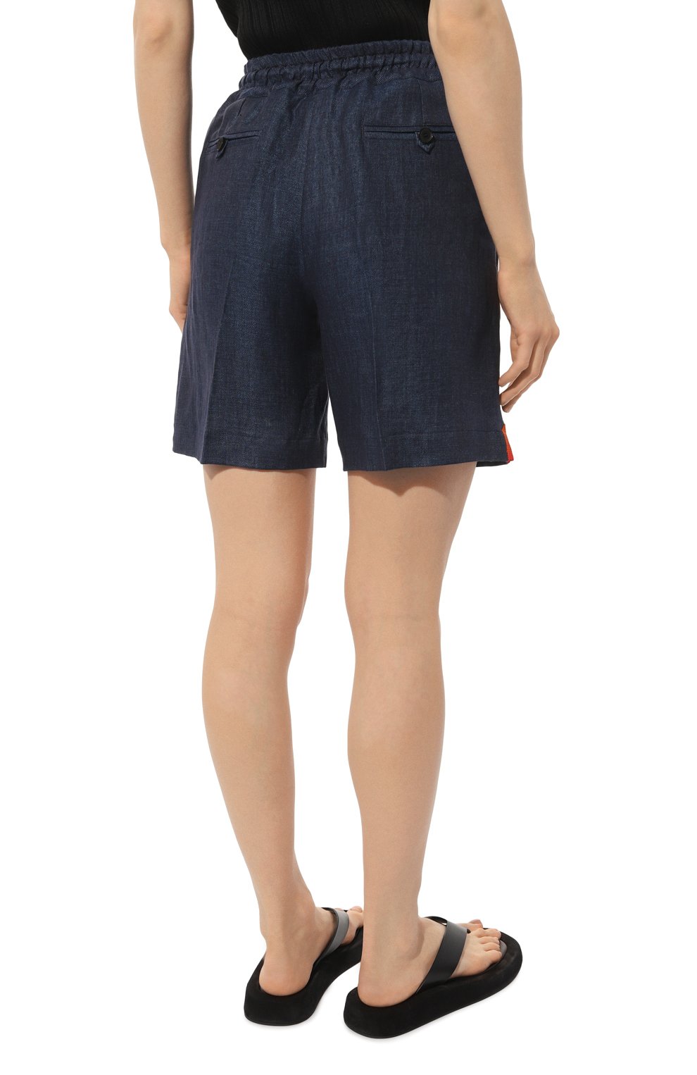 Льняные шорты KITON, арт. D55115H08442, фото 4