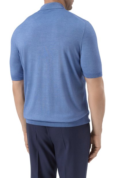 Поло из шерсти и шелка CANALI, арт. C0479B/MX01165, фото 4