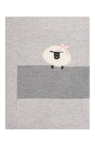 Шерстяное одеяло BABY T серого цвета по цене 14950 руб., арт. 21AI172C0, фото 4 Шерстяное одеяло BABY T, арт. 21AI172C0, фото 4