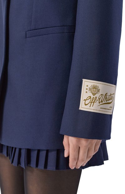 Жакет из шерсти и лиоцелла OFF-WHITE, арт. 0WEF099F25FAB001, фото 5